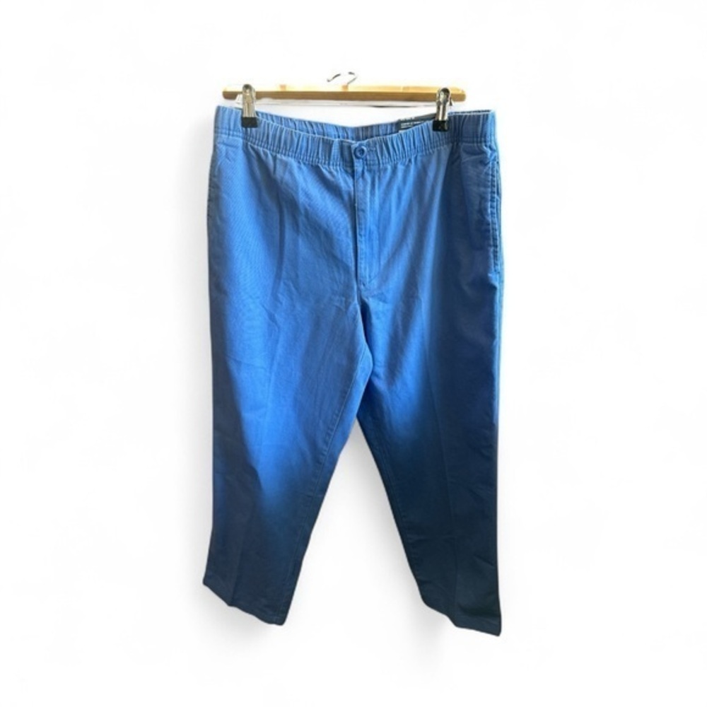 Lands' End Men's 32-34 NWT Vibrant Blue Chinos Drawstring Casual Pants NEW